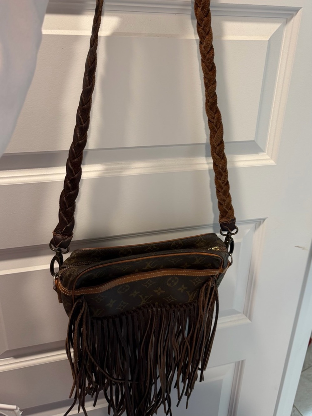 Louis Vuitton Brown Fringe Crossbody Bag